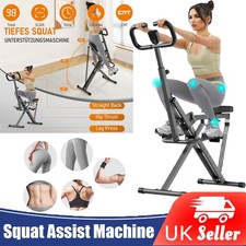 2 in 1 Squat Rowing Machine, Easy Setup and Foldable Workout Exercise Equipment