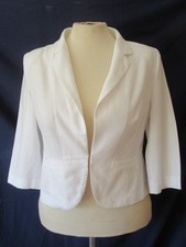 M&S Woman White Linen Jacket