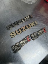 SUZUKI GS1000E TANK Badges
