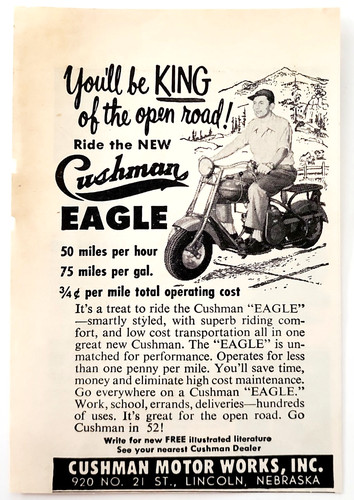 1952 cushman eagle - cushman, scooter