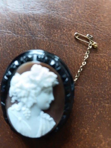 Superb victorian jet cameo - victorian,