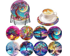 8pcs 5D Diamond Art Coaster