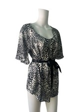 BHS Petite Dress Size 18 Womens NEW Black & White Formal Belted EU46 RRP £25