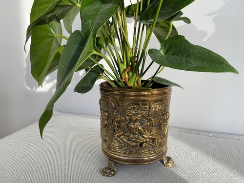 Vintage peerage brass planter - peerage,
