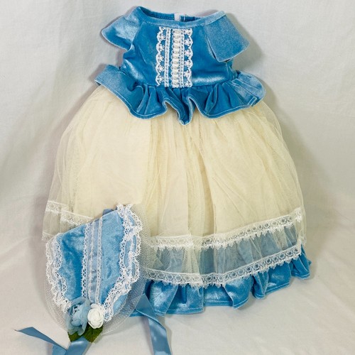 Colonial regency gown blue - gown:,