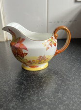 Antique Aynsley China Milk Jug Autumn Scene Rare