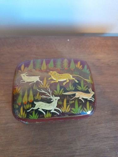 Antique kashmir tiger paper - kashmir,