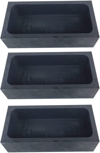 Gold silver graphite ingot - silver,
