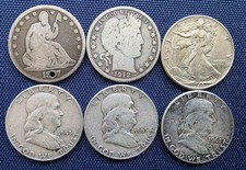 Usa silver half dollar - 6x,