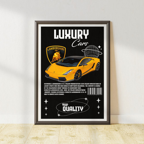 Yellow lamborghini sports - lamborghini, car
