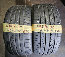 2x 275/40 R20 Bridgestone Dueler H/P Sport*  106Y   5mm Tread  2754020 RUNFLAT