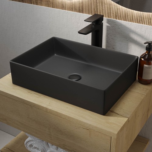 Matt black rectangular - matt,