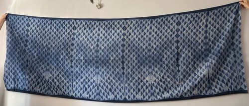 Gorgeous hand dyed indigo blue