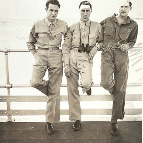 1940s three handsome military - three,