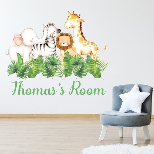 Personalised name baby - baby, safari