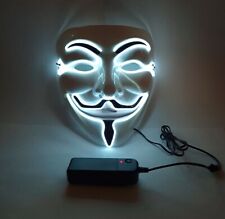 3 Modes LED Mask Neon Stitches Costume Halloween Purge Cosplay Light Up Wire 