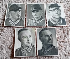 Original Ww2 German Knights Cross Recipient Picture Cards (RARE)
