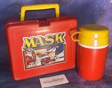 Vtg M.A.S.K Lunch Box Bluebird Toys Original 1985 Mask Complete w/ Thermos RARE