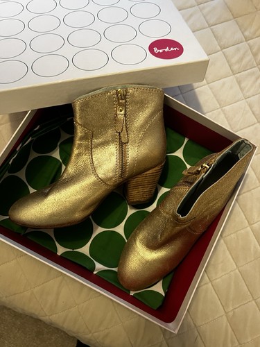Women boden gold leather - women's,