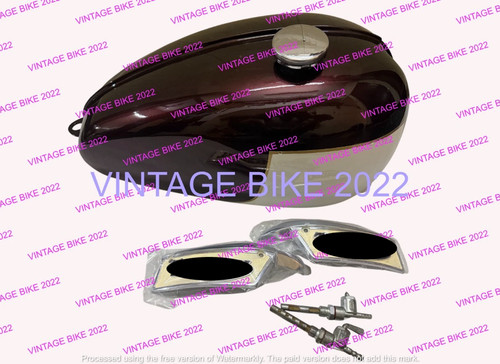 Triumph t120 aubergine white - &,