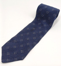 Giorgio Armani Men's Tie Navy Geometric Pattern Silk Blend Made In Italy Classic