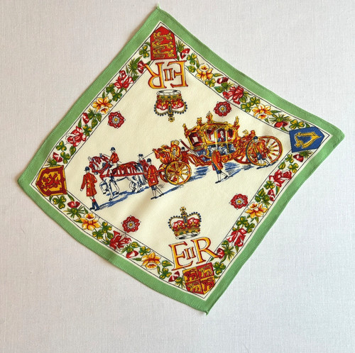 Vintage 1953 coronation silk - vintage,