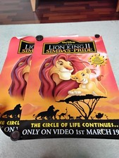 2 x vhs poster "The Lion King