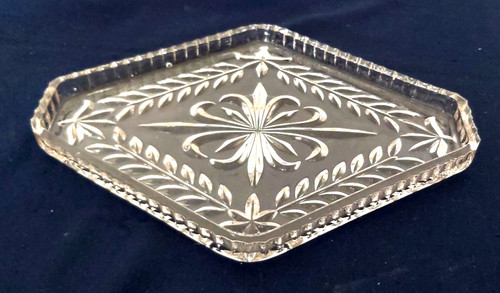 Antique heavy glass diamond - antique,