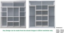 Modern Sliding Door Wardrobe with Spacious Shelves and Hanging Rails
