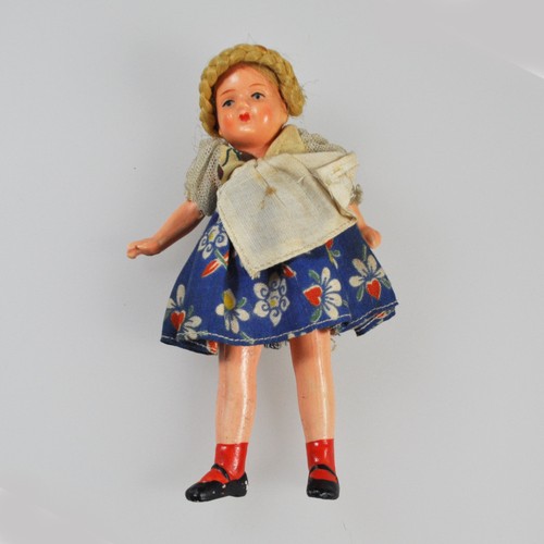 Old small doll blonde - old,