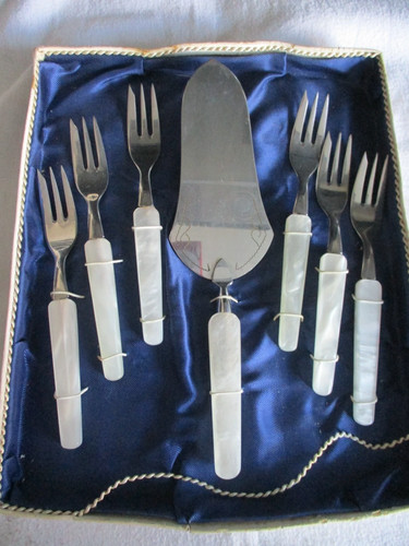 Vintage rostfrei cake forks - rostfrei,
