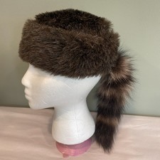 Faux Fur Coonskin Cap Davy
