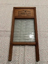 National Washboard Co 864 Glass Washboard Chicago Memphis Domestic Science