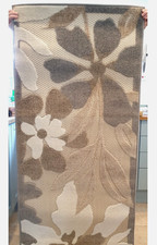 Nourison textured floral indoor / outdoor rug 70cm x 150cm (27.5" x 59") New QVC