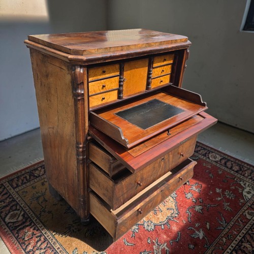Antique mahogany secretaire - mahogany,