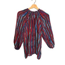 Tucker Red Blue Stripe Round