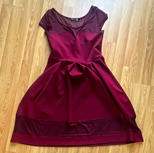 Boohoo night burgundy - burgundy, 12
