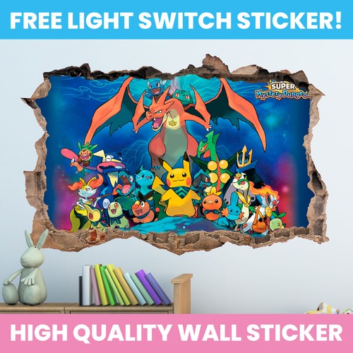 Pokemon hole wall sticker - hole,