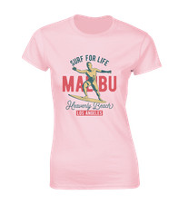 SURF FOR LIFE MALIBU LADIES T
