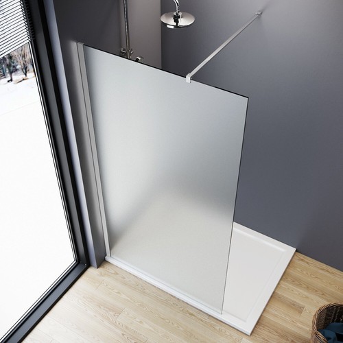 Frosted walk shower - walk,