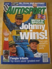 AUTOSPORT JUL 1995 JOHNNY WINS