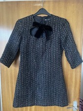 Never Worn Vintage Zara Wool 31% Mix Sequin & Boucle Mini Dress Small NO OFFERS