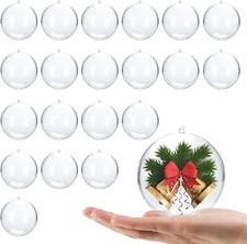 20Pcs Clear Baubles to Fill