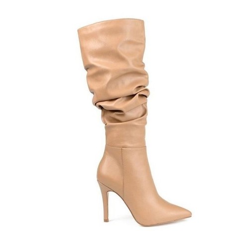 Taupe slouchy knee high - taupe,
