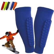 Ski Shin Guards, Elastic Anti-Collision Leggings Protective Cover with Honeycomb