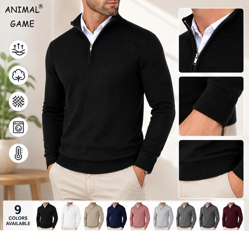 Mens quarter zip jumper - mens,