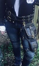 Leather Steampunk Leg Bag Hip