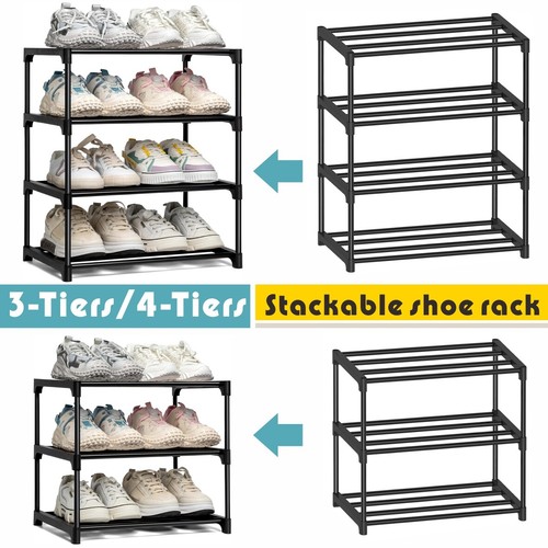 Tier shoe rack - 3/4, stackable