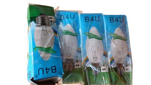 Candle bulbs clear edison - 8x,