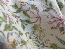 DORMA Vintage Pair Curtains Honeysuckle & Wild Rose 60"x54" GC